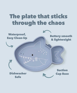 Loulou Lollipop Baby Weaning Loulou Lollipop Snack Plate - Sarah Shark