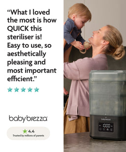 Loulou Lollipop Sterilisers Baby Brezza SuperQuick Steriliser Dryer - Black