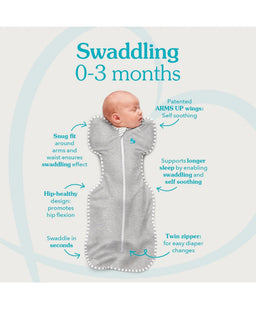 Love to Dream Dreampod Sleep Bags & Swaddling Love To Dream Swaddle (1.0 Tog) - Grey