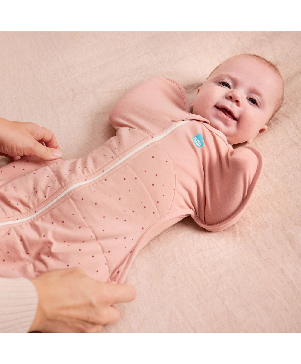 Love to Dream Dreampod Sleep Bags &amp; Swaddling Love to Dream™ Swaddle Up™ Small/3.5-6kg (2.5 Tog) - Pebbles Rose,