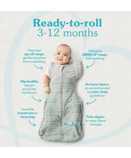 Love to Dream Dreampod Sleep Bags & Swaddling Love To Dream Swaddle Up&trade; Transition Bag Medium/3-6 Months (1.0 Tog) - Grey
