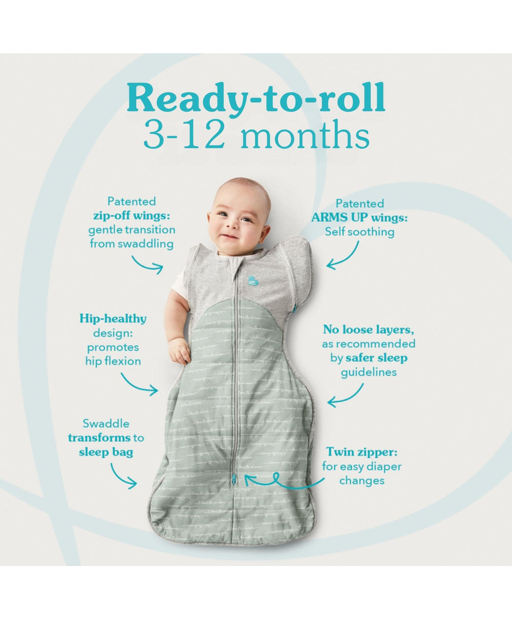 Love to Dream Dreampod Sleep Bags &amp; Swaddling Love to Dream™ Swaddle Up™ Transition Bag Medium/6-8.5kg (2.5 Tog) - Olive