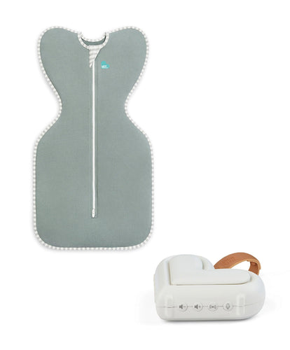 Love to Dream Love to Dream Swaddle Up™ and Sleep Machine Bundle 0-3 Months (1.0 Tog) - Dark Olive