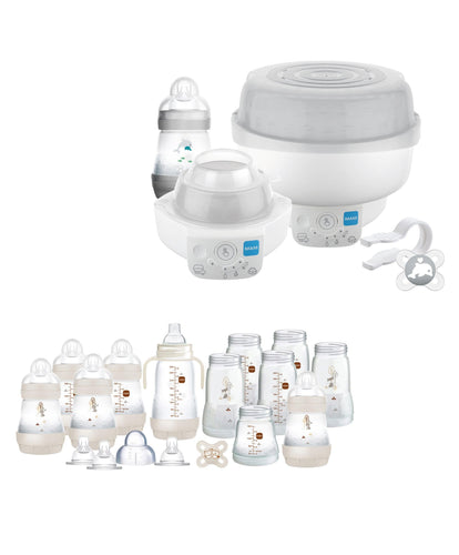 Mam Bottle Feeding MAM Baby 6-in-1 Electric Steriliser & Large Bottle Starter Bundle - Matt Taupe