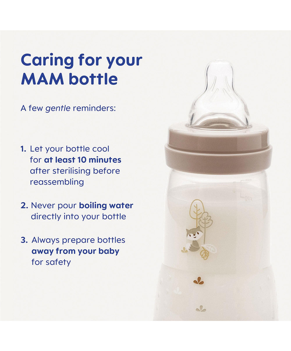 Mam Bottle Feeding MAM Baby Easy Start Anti-Colic Self Sterilising Bottles Newborn 17 Piece Set - Matt Taupe