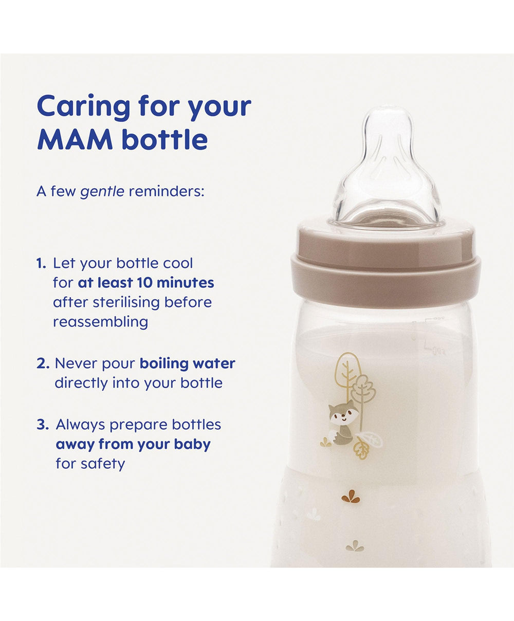 Mam Bottle Feeding MAM Baby Easy Start&amp;trade; Anti-Colic Bottles &amp; Soother 5 Piece Newborn Gift Set - Ivory White