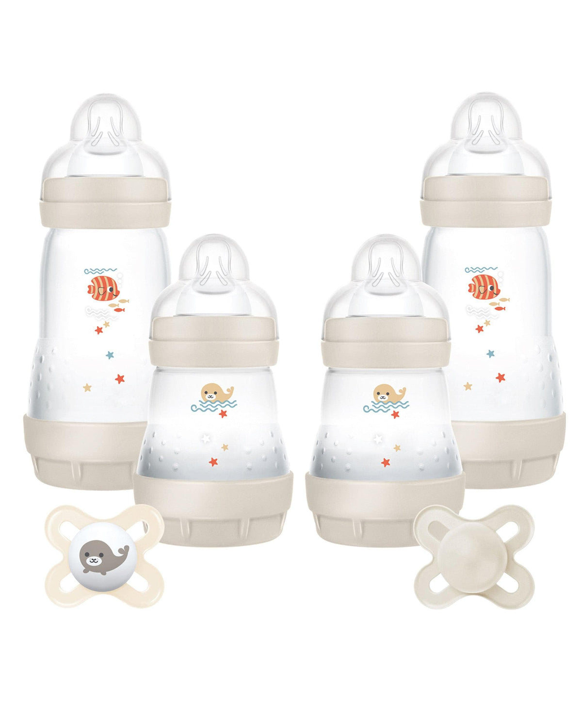 MAM Baby Anti Colic Bottles Soothers Set Grey – Mamas Papas UK