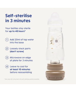 Mam Bottle Feeding Mam Easy Start 160ml Bottle Set - Taupe (4 pack)