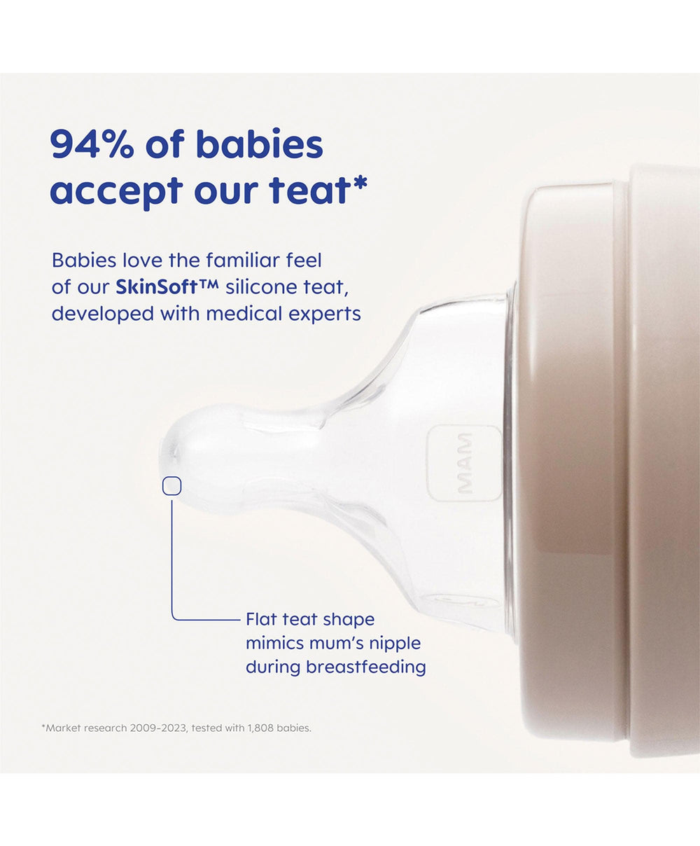 Mam Bottle Feeding Mam Easy Start 160ml Bottle Set - Taupe (4 pack)