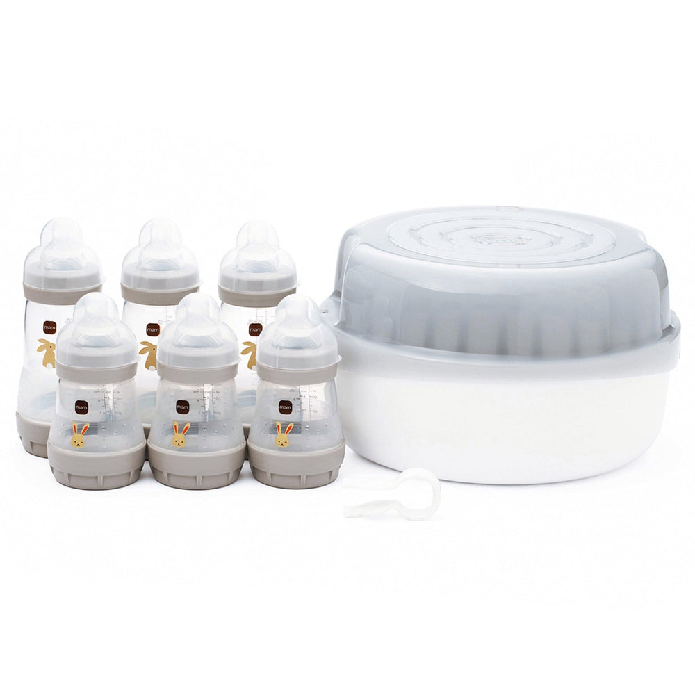 Mam Bottle Feeding MAM Easy Start Bottle &amp; Microwave Steriliser Set