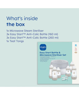 Mam Bottle Feeding MAM Easy Start Bottle & Microwave Steriliser Set