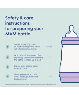 Mam Bottle Feeding MAM Easy Start Bottle & Microwave Steriliser Set