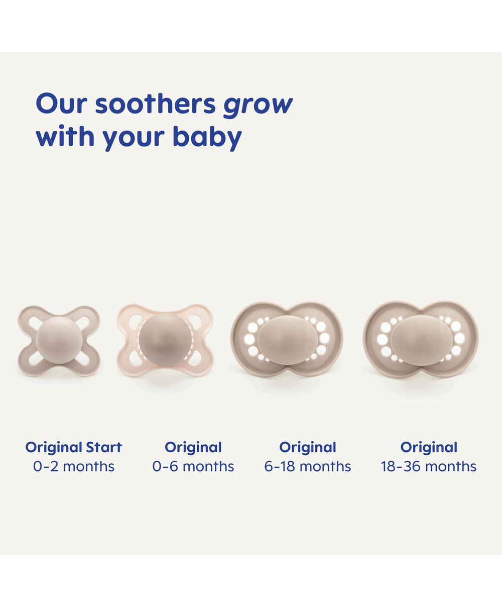 Mam MAM Start 0-2m Night Soother (2 Pack) - Green/Linen