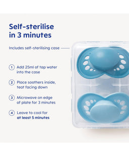 Mam MAM Start 0-2m Night Soother (2 Pack) - Green/Linen