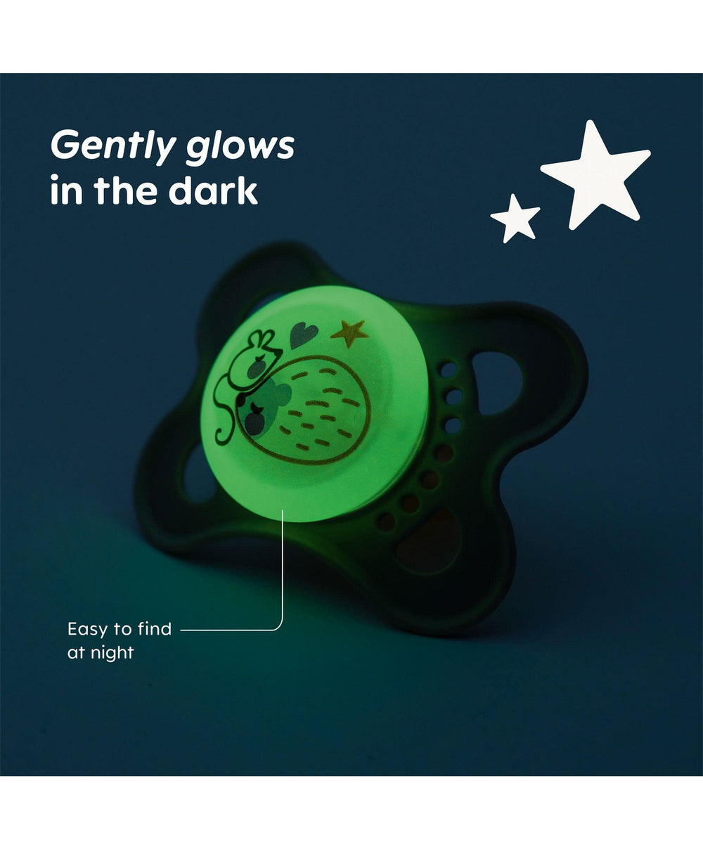 Mam Soothers MAM Original Night 0-6m Soother (2 Pack) - Mint/Shell