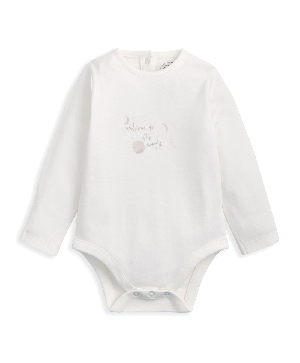 Mamas &amp; Papas 0-3m Celestial Bodysuit &amp; Leggings Set (2 Pieces) &amp; Bunny Beanie Gift Box