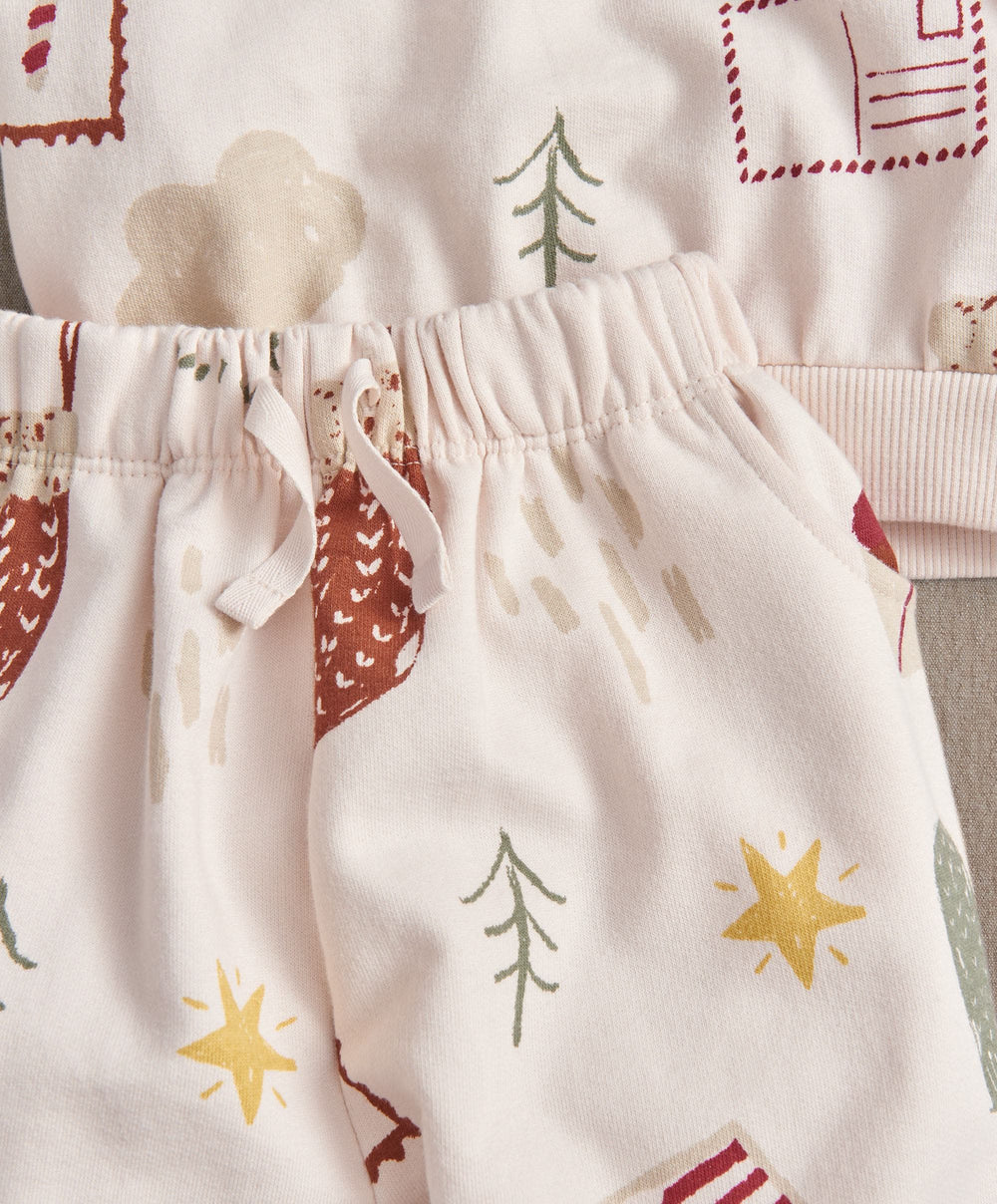 Mamas &amp; Papas 2pc Set Christmas Icon Sweat &amp; Jogger Set