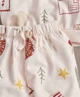 Mamas & Papas 2pc Set Christmas Icon Sweat & Jogger Set