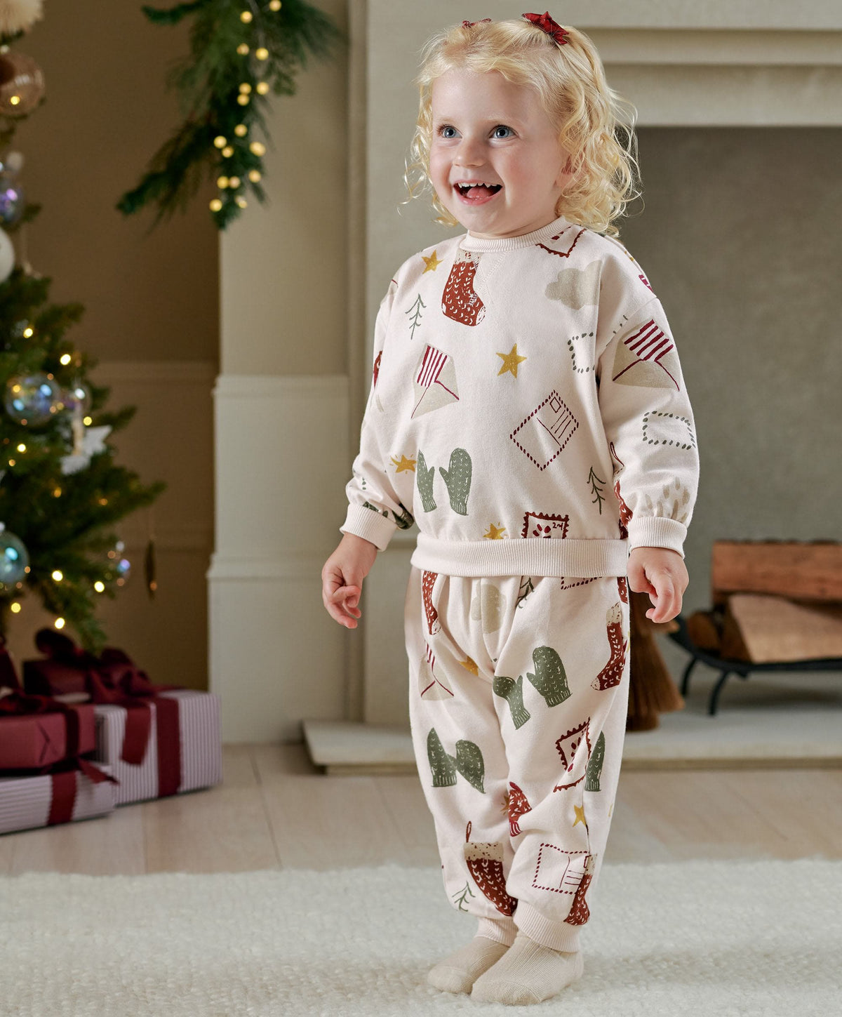 Mamas & Papas 2pc Set Christmas Icon Sweat & Jogger Set