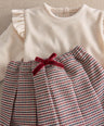 Mamas & Papas 2pc Set Frill Bodysuit & Houndstooth Skirt Set