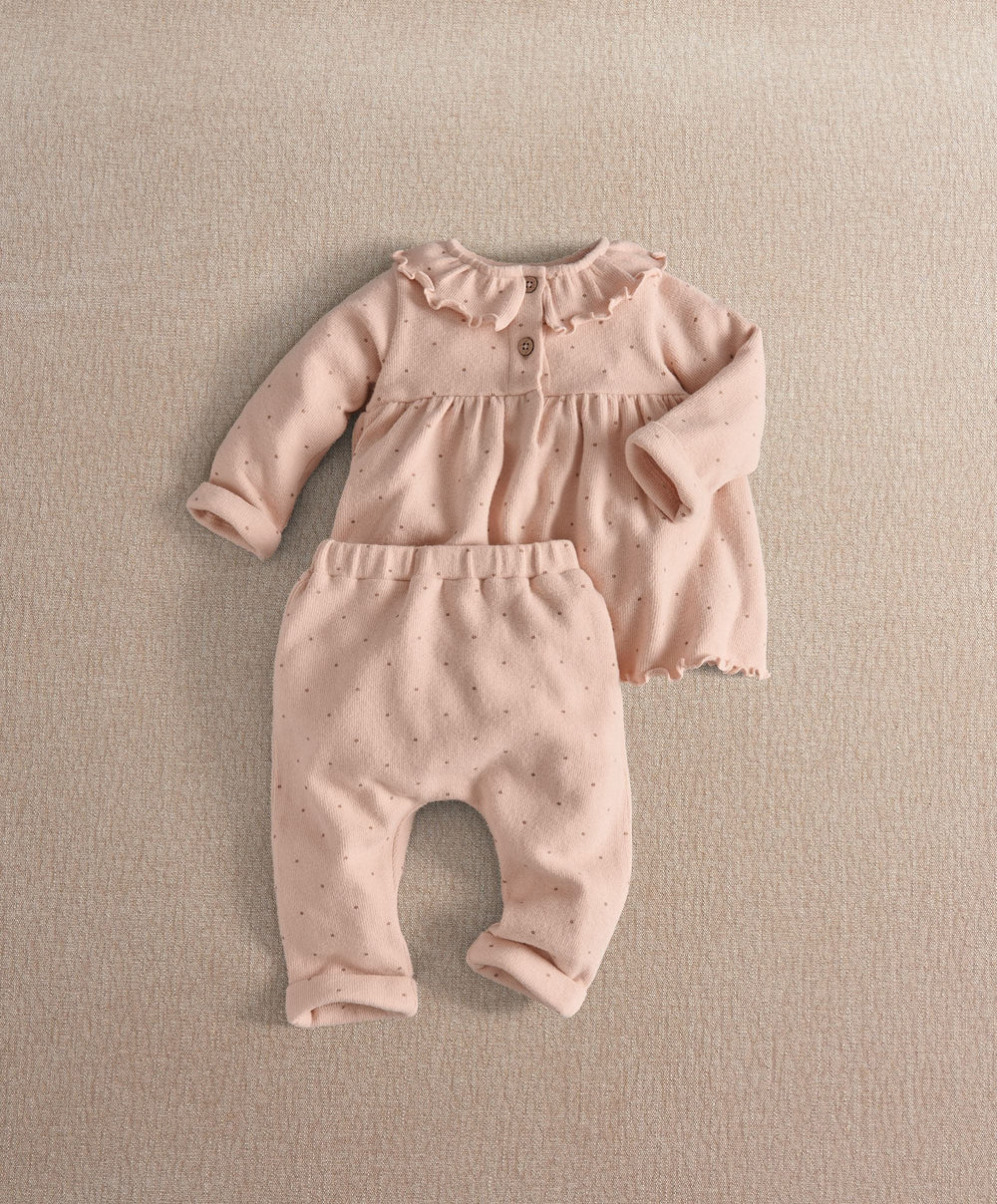 Mamas &amp; Papas 2pc Set Pink Floral Top &amp; Legging Set