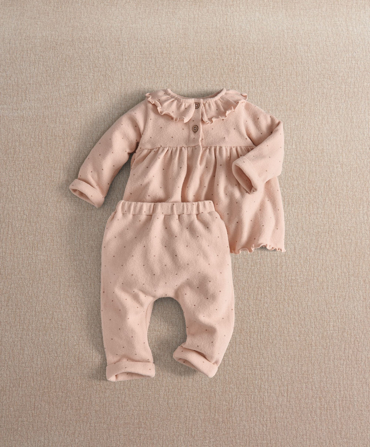 Mamas & Papas 2pc Set Pink Floral Top & Legging Set