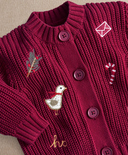 Mamas & Papas 2pc Set Red Christmas Top & Leggings Set