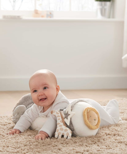 Mamas & Papas Activity Toys Welcome to the World Elephant Tummy Time Roll - Grey