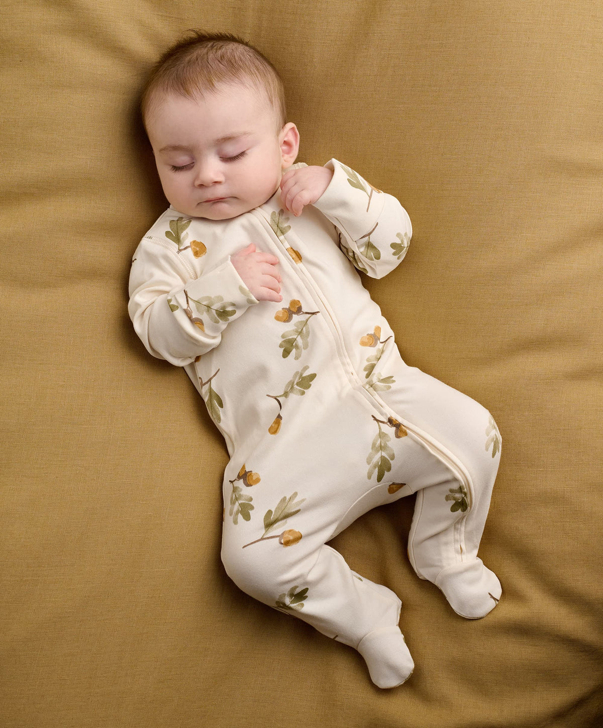 Mamas & Papas All-in-Ones & Bodysuits Acorn Print Zip All In One