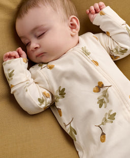 Mamas & Papas All-in-Ones & Bodysuits Acorn Print Zip All In One