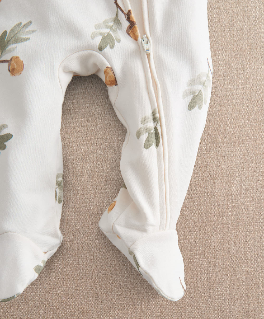 Mamas &amp; Papas All-in-Ones &amp; Bodysuits Acorn Print Zip All In One