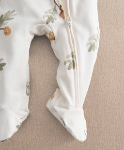 Mamas & Papas All-in-Ones & Bodysuits Acorn Print Zip All In One