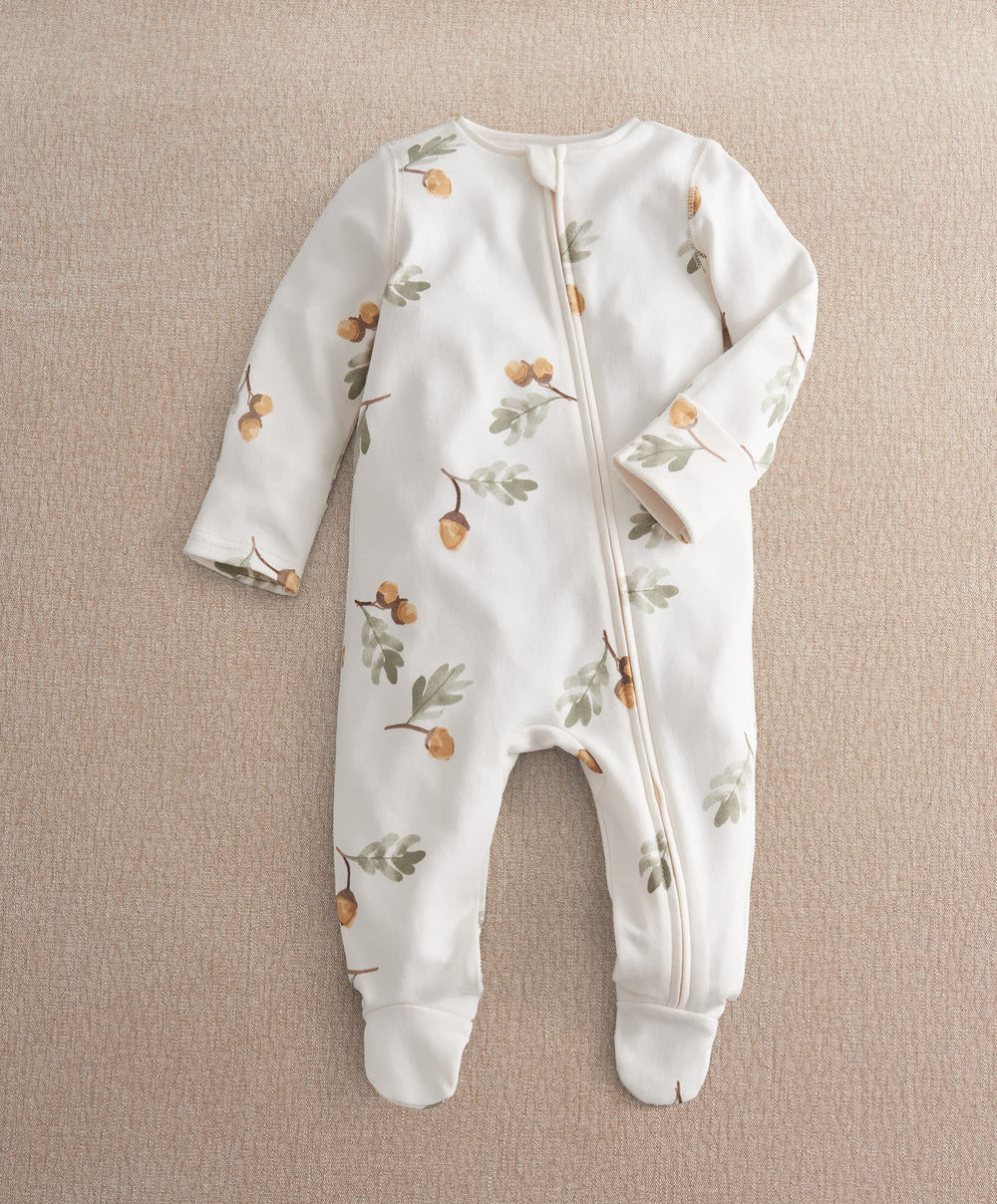 Mamas &amp; Papas All-in-Ones &amp; Bodysuits Acorn Print Zip All In One