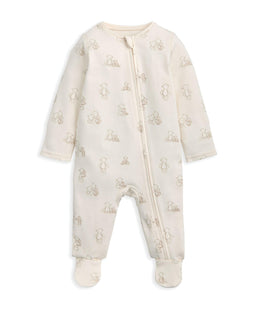 Mamas & Papas All-in-Ones & Bodysuits Bear Print All In One - Cream