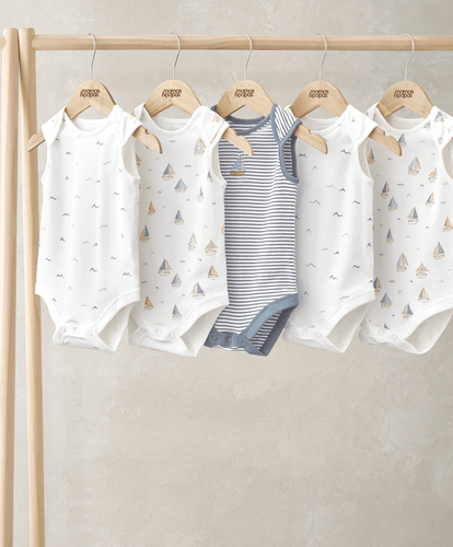 Mamas & Papas All-in-Ones & Bodysuits Bodysuits (Pack of 5) - Nautical Print