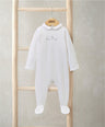 Mamas & Papas All-in-Ones & Bodysuits Born in 2026 Embroidered All In One – White
