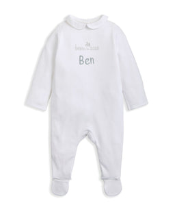 Mamas & Papas All-in-Ones & Bodysuits Born in 2026 Embroidered All In One White