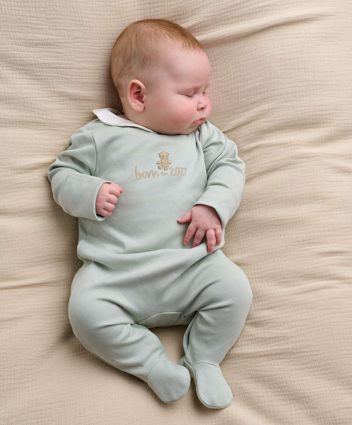 Mamas & Papas All-in-Ones & Bodysuits Born in 2027 Sleepsuit - Blue