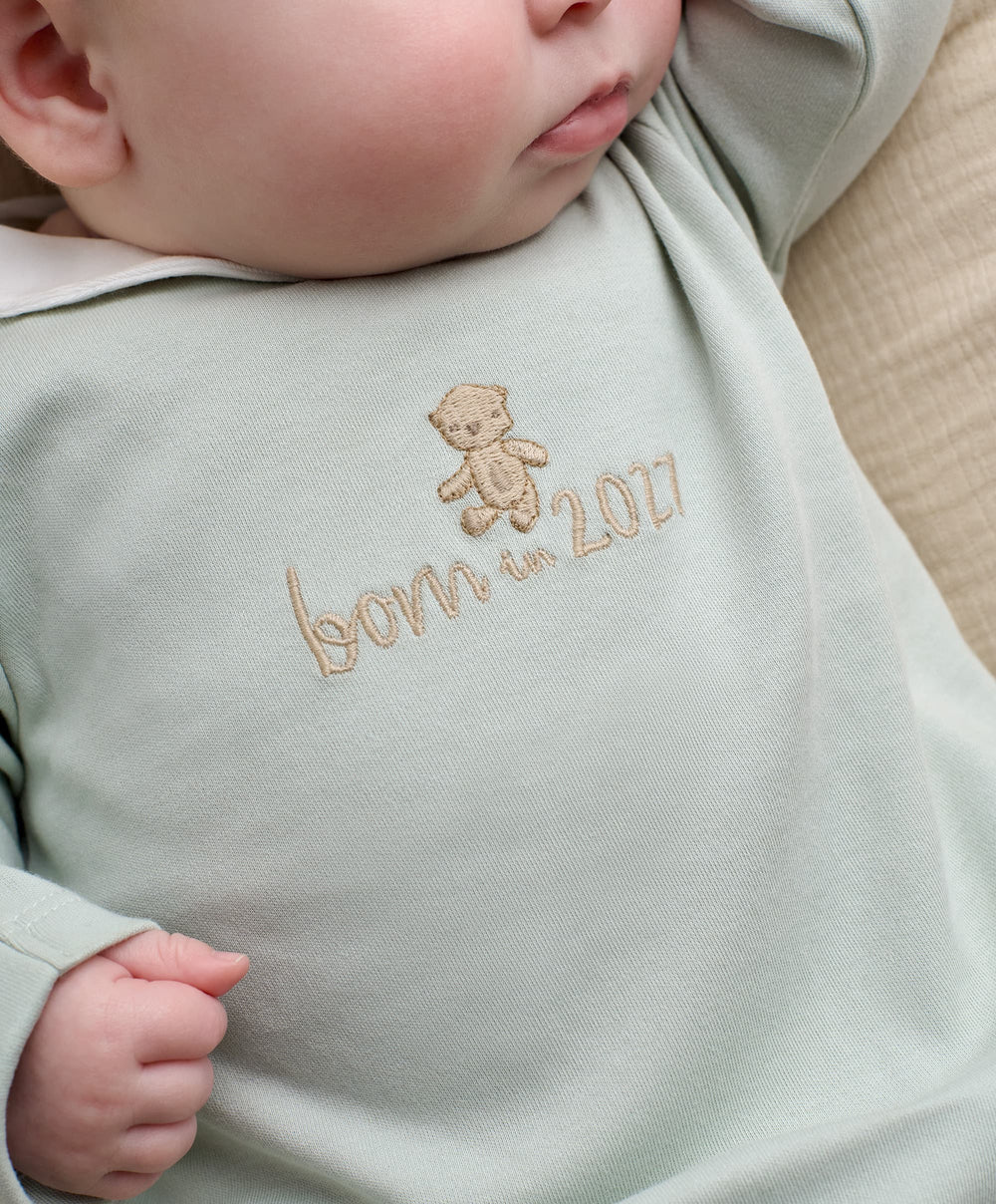 Mamas &amp; Papas All-in-Ones &amp; Bodysuits Born in 2027 Sleepsuit - Blue