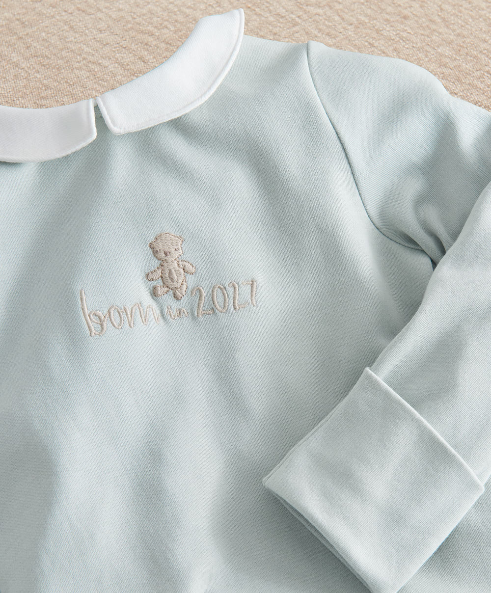 Mamas &amp; Papas All-in-Ones &amp; Bodysuits Born in 2027 Sleepsuit - Blue