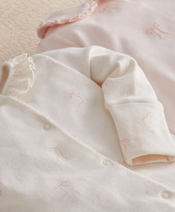 Mamas & Papas All-in-Ones & Bodysuits Bow Velcro Sleepsuit (Pack of 3)
