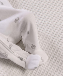 Mamas & Papas All-in-Ones & Bodysuits Bunny Print Zip All In One