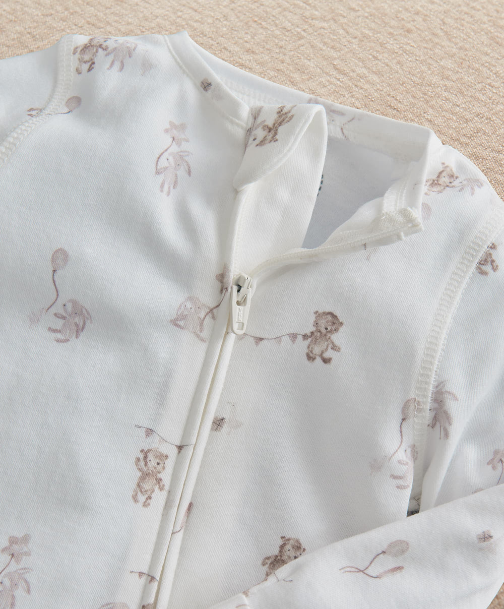 Mamas &amp; Papas All-in-Ones &amp; Bodysuits Celebration Print Zip All In One