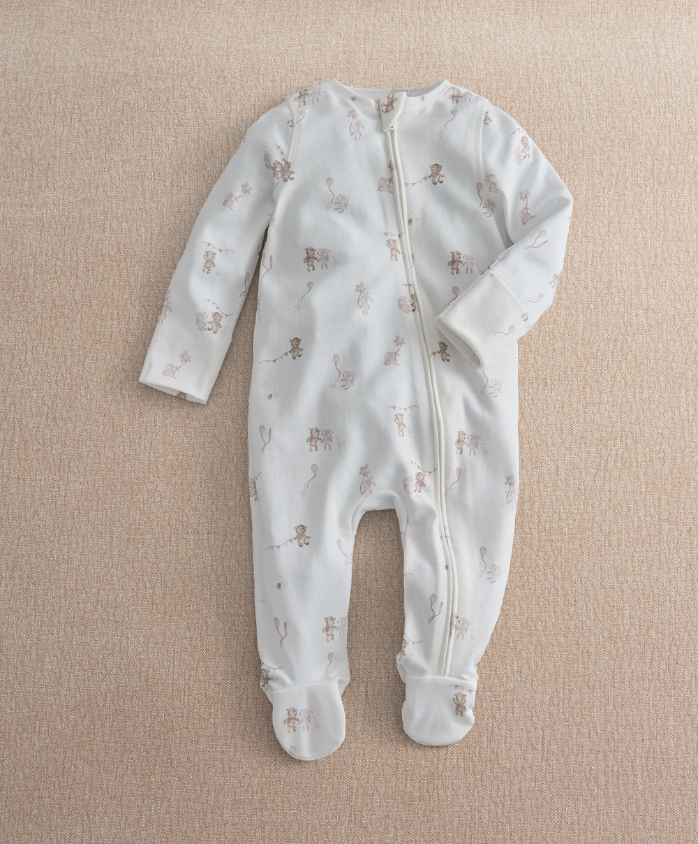 Mamas &amp; Papas All-in-Ones &amp; Bodysuits Celebration Print Zip All In One