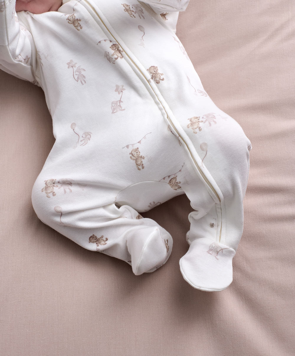 Mamas &amp; Papas All-in-Ones &amp; Bodysuits Celebration Print Zip All In One