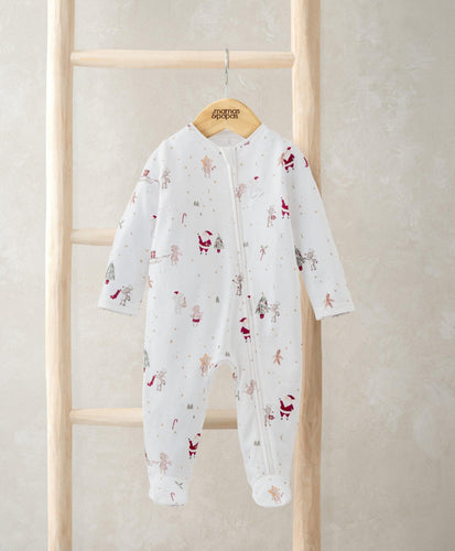 Mamas & Papas All-in-Ones & Bodysuits Christmas Eve Zip Up All In One