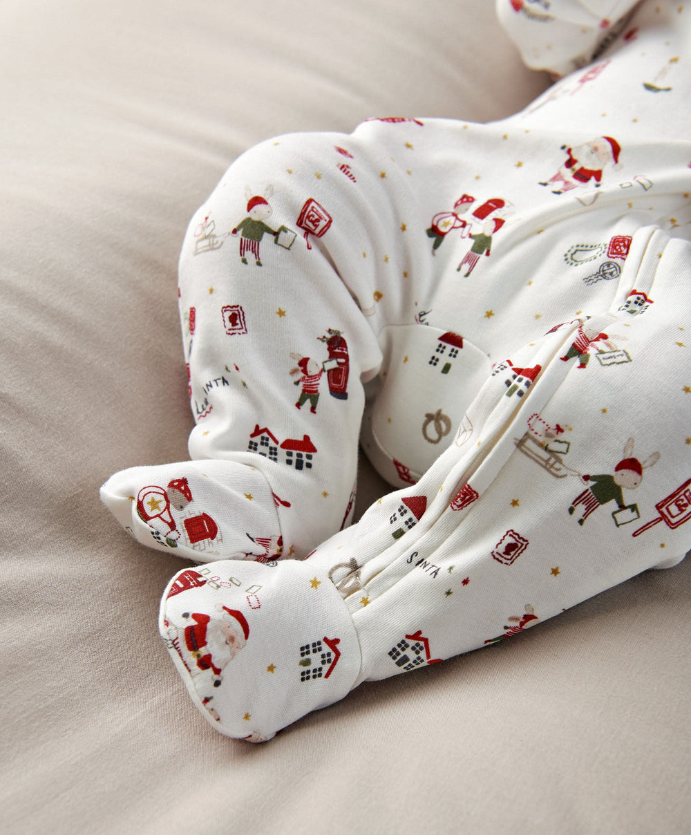 Mamas &amp; Papas All-in-Ones &amp; Bodysuits Christmas Santa Print All In One