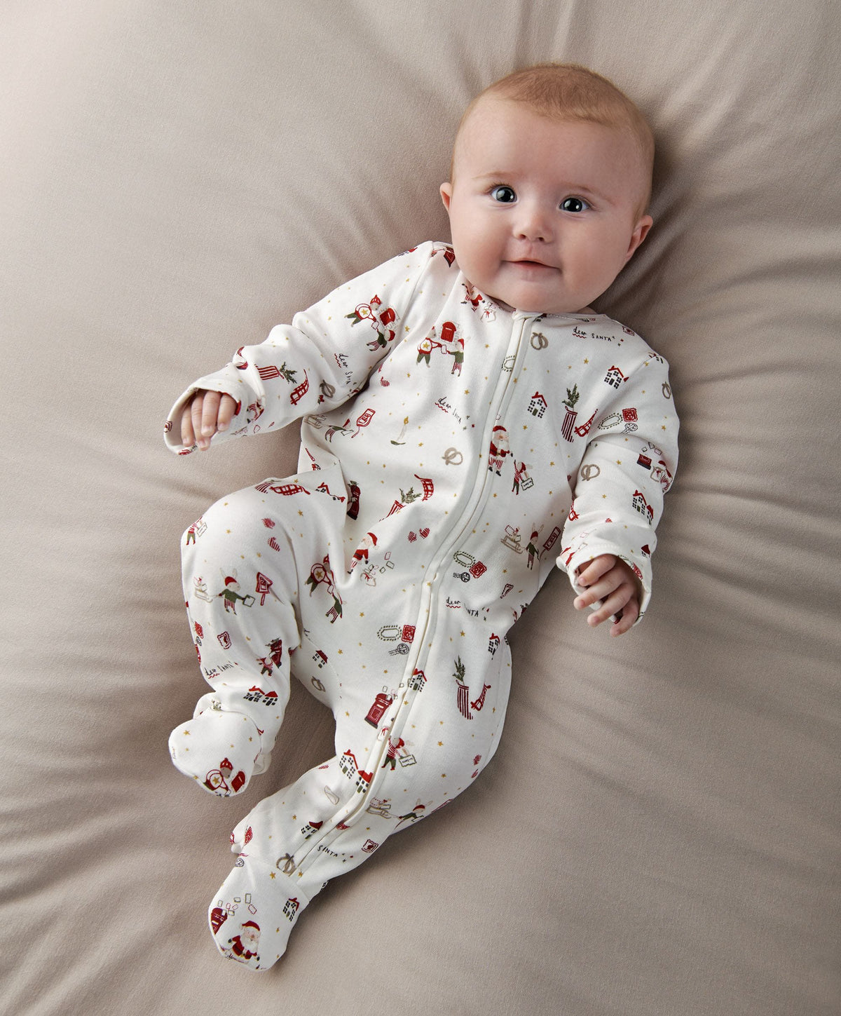 Mamas & Papas All-in-Ones & Bodysuits Christmas Santa Print All In One
