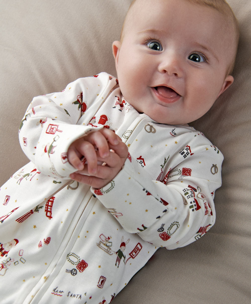 Mamas &amp; Papas All-in-Ones &amp; Bodysuits Christmas Santa Print All In One