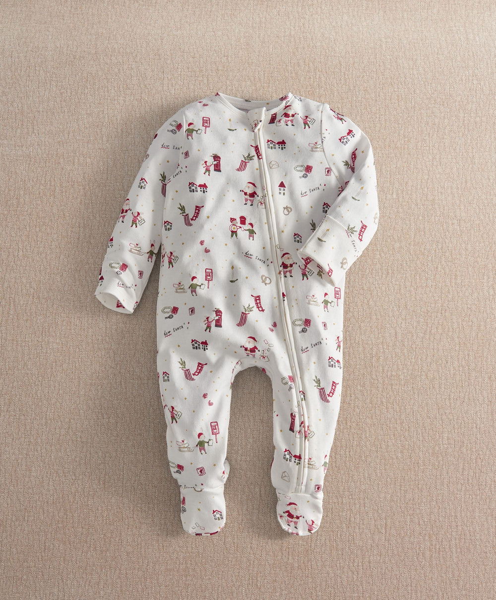 Mamas &amp; Papas All-in-Ones &amp; Bodysuits Christmas Santa Print All In One